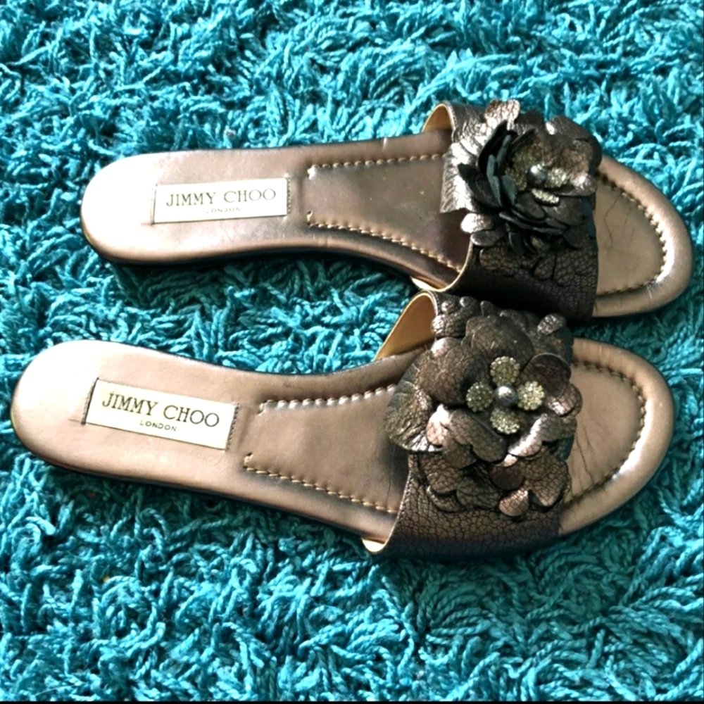 VGUC Jimmy Choo Neave slides/sandals